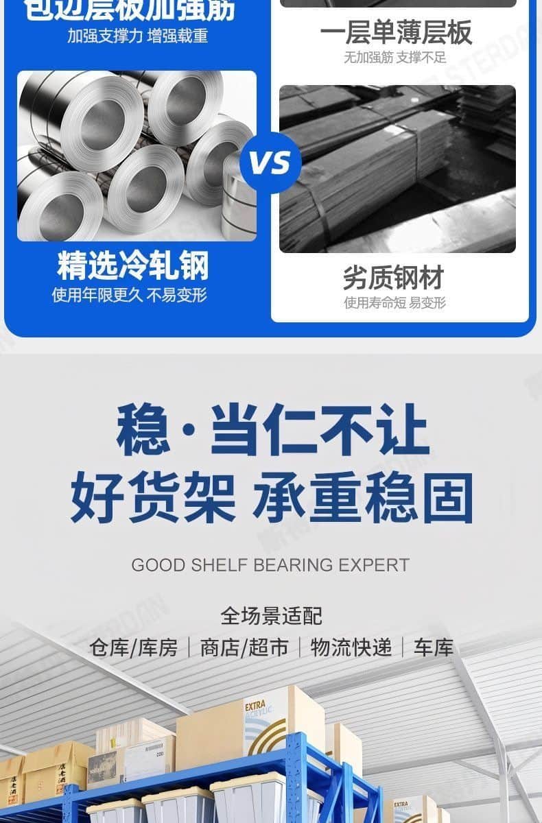 STERDAN 轻型货架(主架/3层) 详情图 6